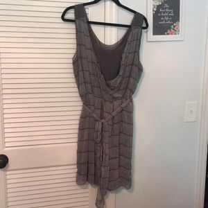 Light and dark gray dress